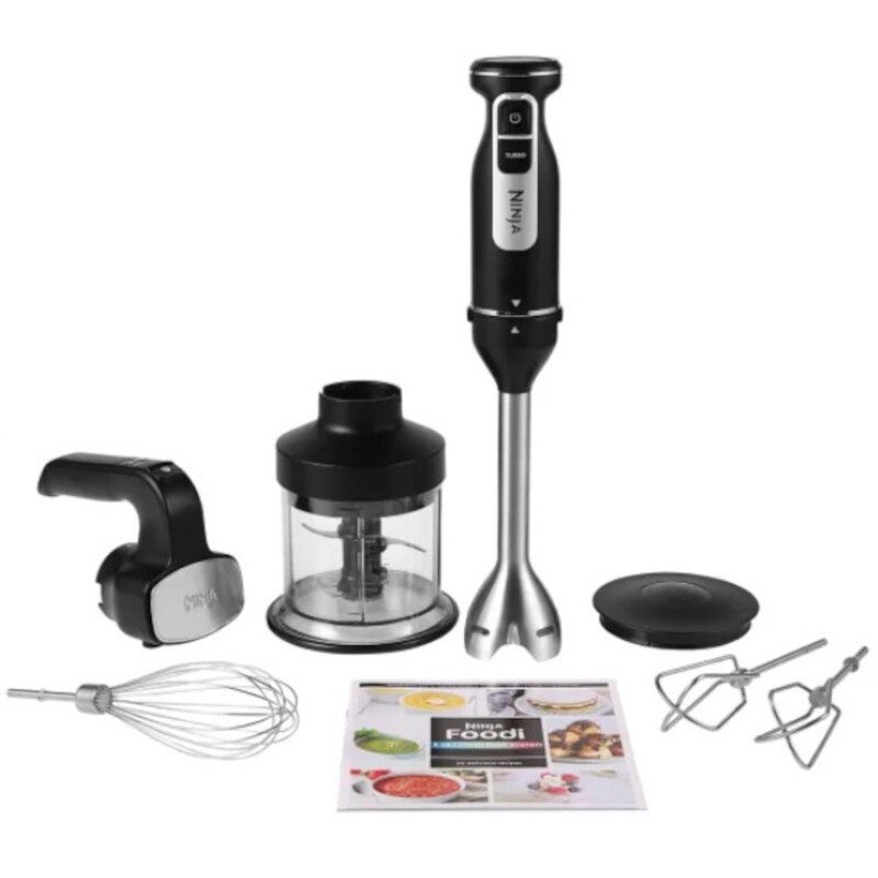 Ninja CI100UK Foodi 3-in-1 Hand Blender, Mixer & Chopper, Black
