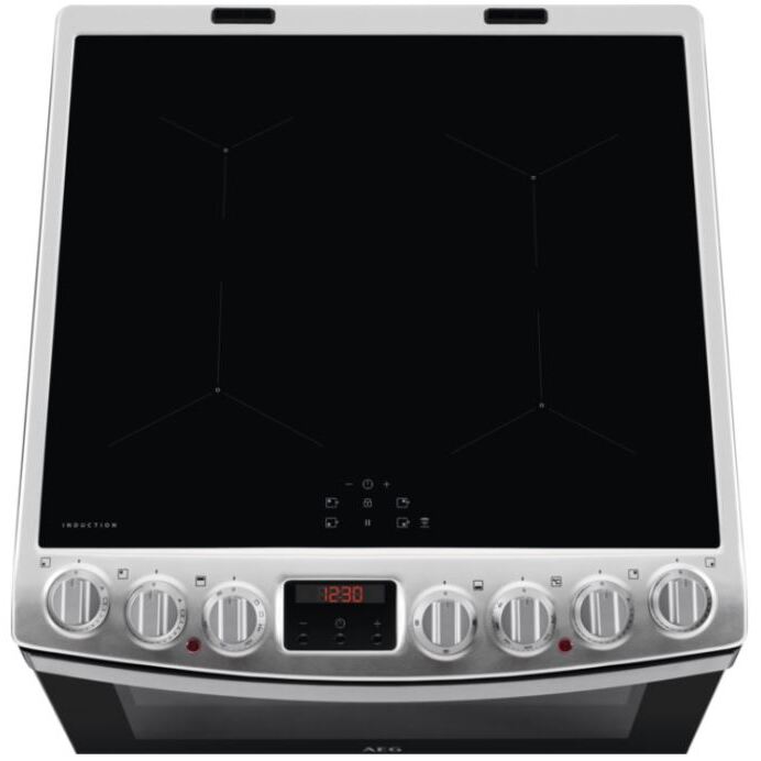 AEG CIB6732ACM 6000 SteamBake Induction Electric Cooker with Double