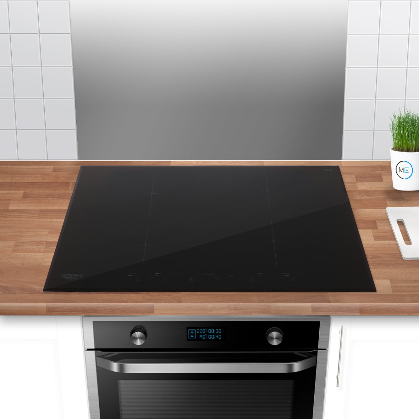 Buy Hotpoint CID740B Induction Hob Black with bevelled sides Marks