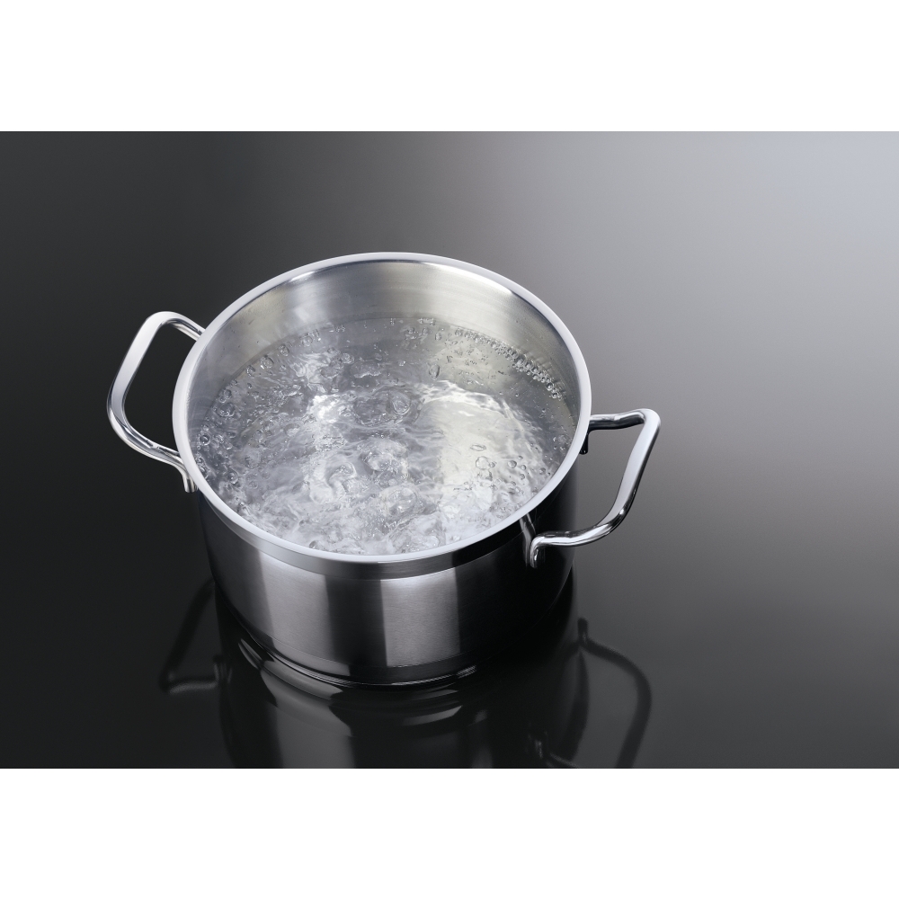 AEG CIX6500ABB Induction Electric Cooker with Double Oven, Black, A Rated