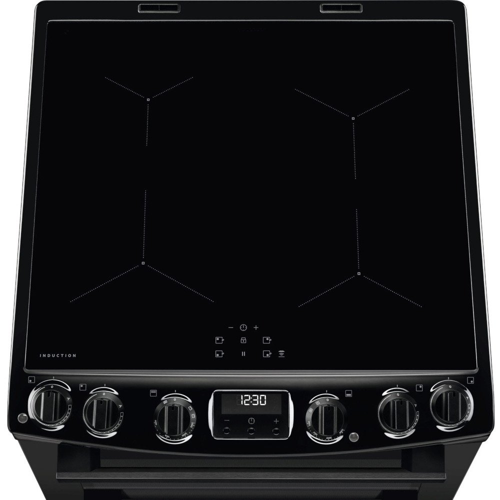 AEG CIX6540ACB Induction Electric Cooker with Double Oven, Black, A Rated