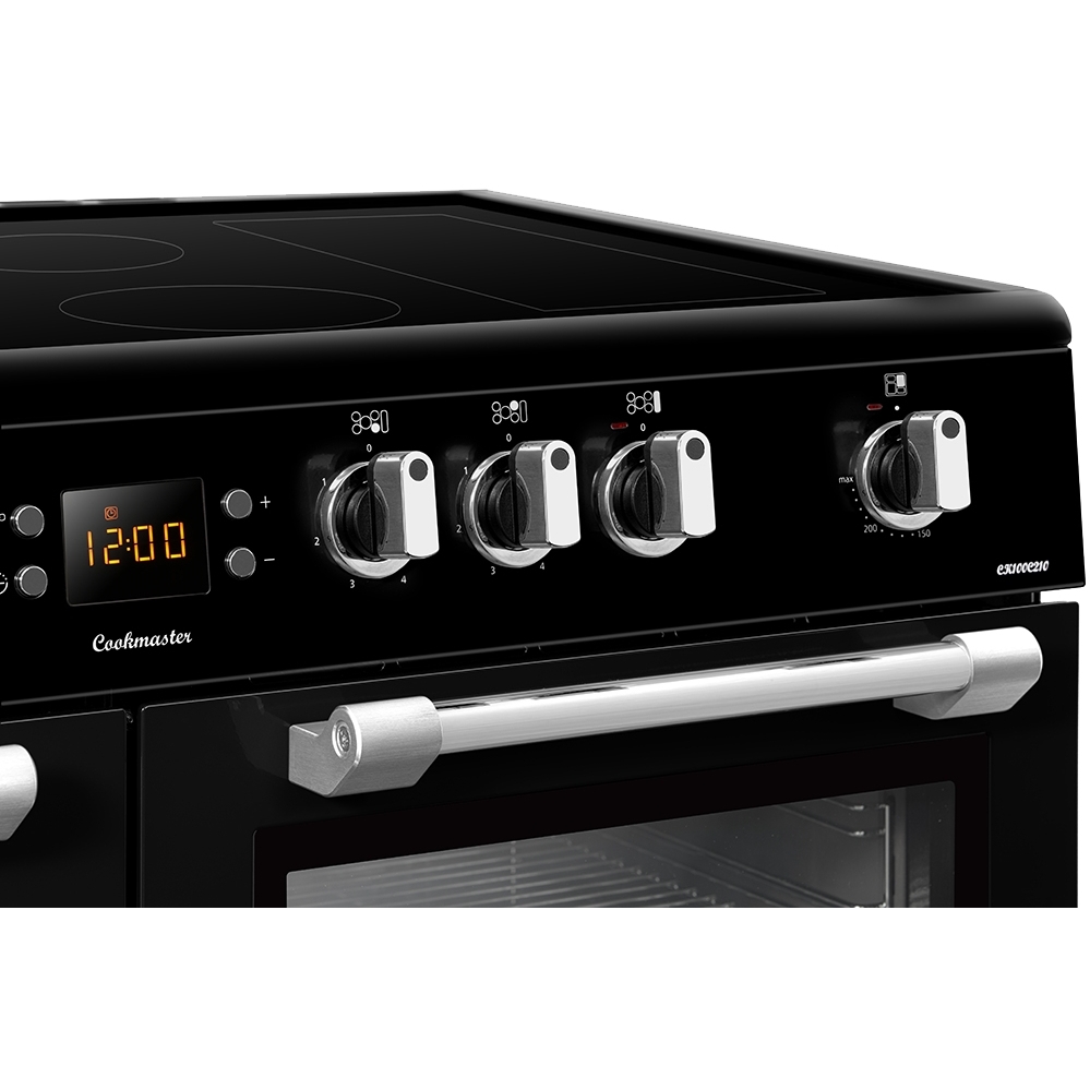 Leisure CK100C210K Cookmaster 100cm Ceramic Range Cooker, Black, A Rated