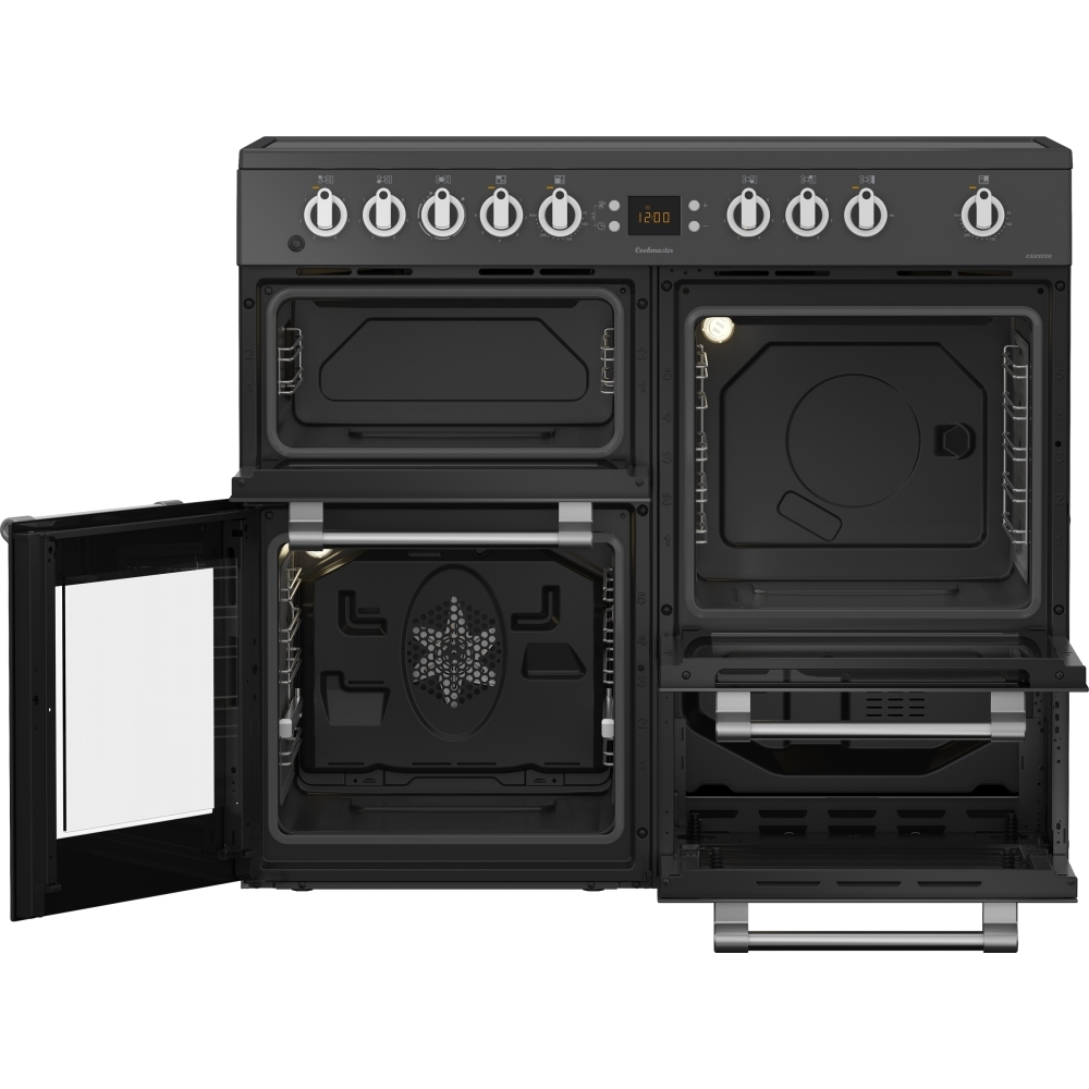 Leisure CK100C210T Cookmaster 100cm Ceramic Range Cooker, Grey, A Rated