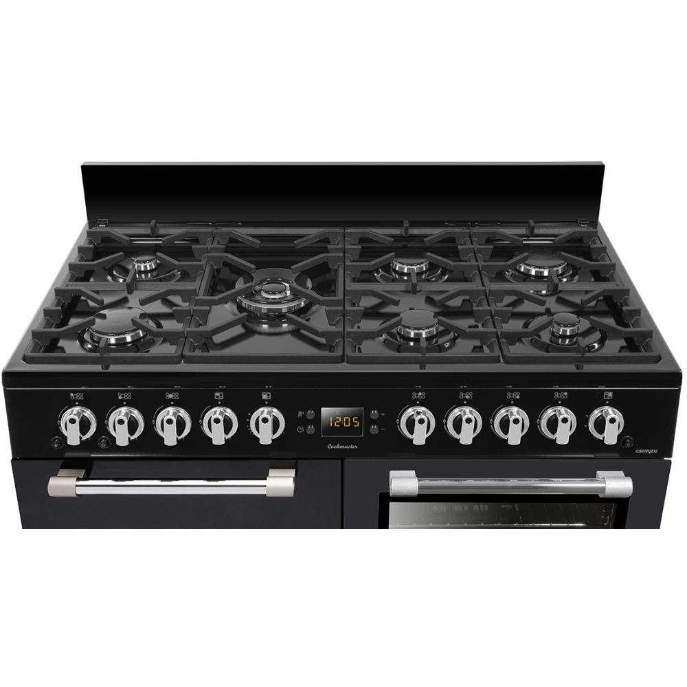 Leisure CK100F232K Cookmaster 100cm Dual Fuel Range Cooker, Black, A