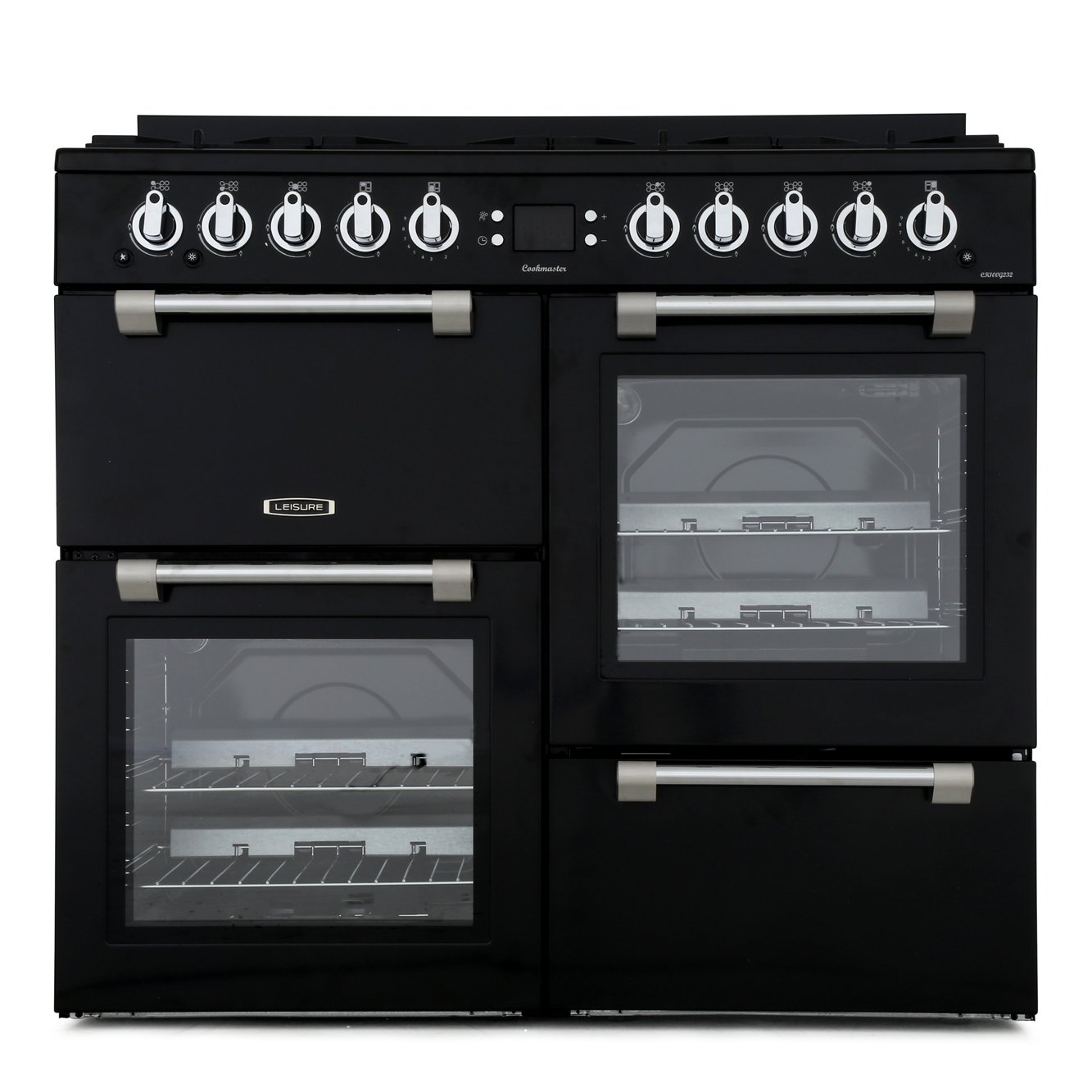 Leisure CK100G232K Cookmaster 100cm Gas Range Cooker, Black, A+ Rated