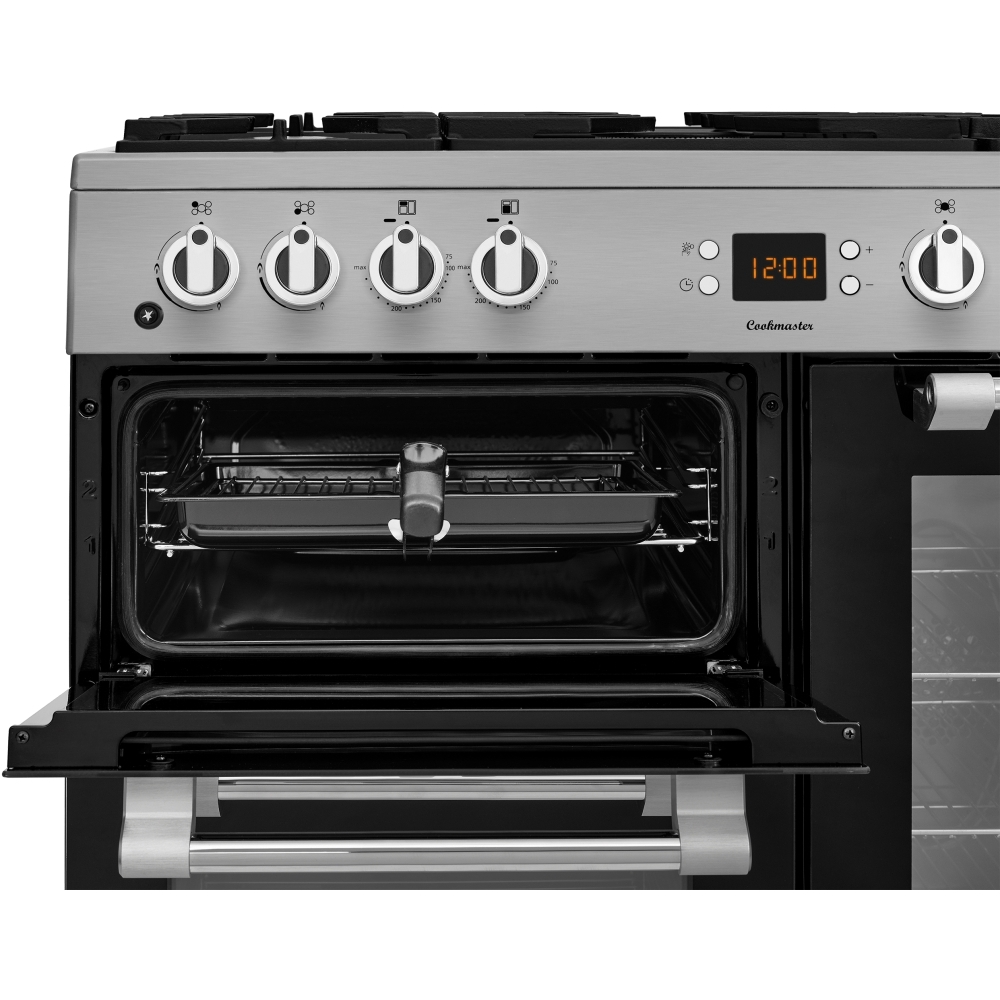 Leisure CK90F530X Cookmaster 90cm Dual Fuel Range Cooker, Stainless Steel, A Rated