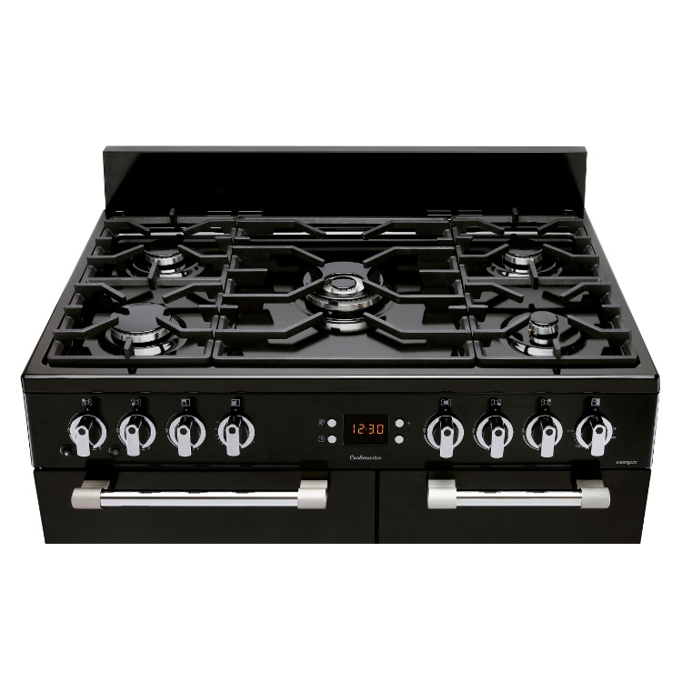 Leisure CK90G232K Cookmaster 90cm Gas Range Cooker, Black, A+ Rated