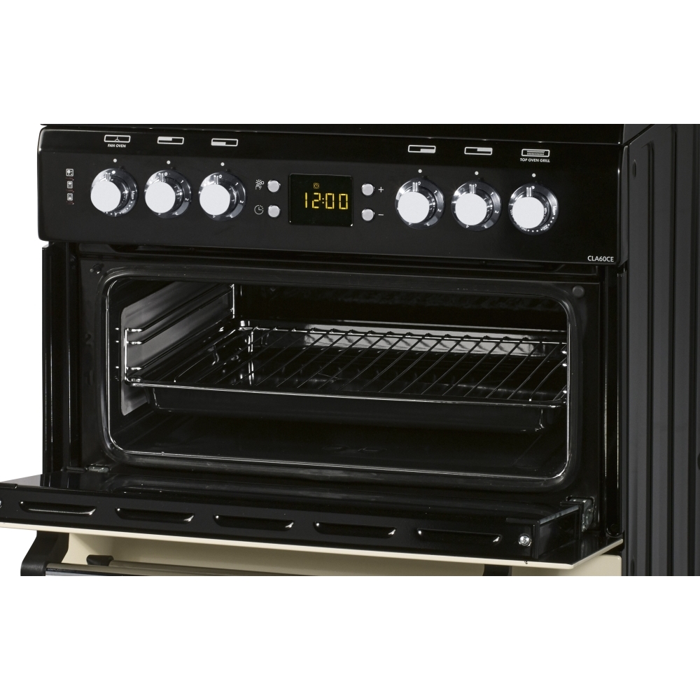 Leisure CLA60CEC Ceramic Electric Cooker with Double Oven, Cream, A Rated