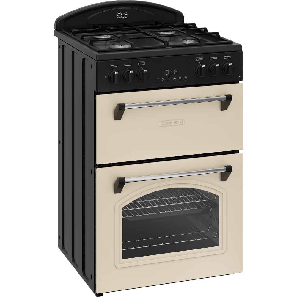 Leisure CLB60FCC Classic AeroPro Dual Fuel Cooker with Double Oven, Cream, A Rated