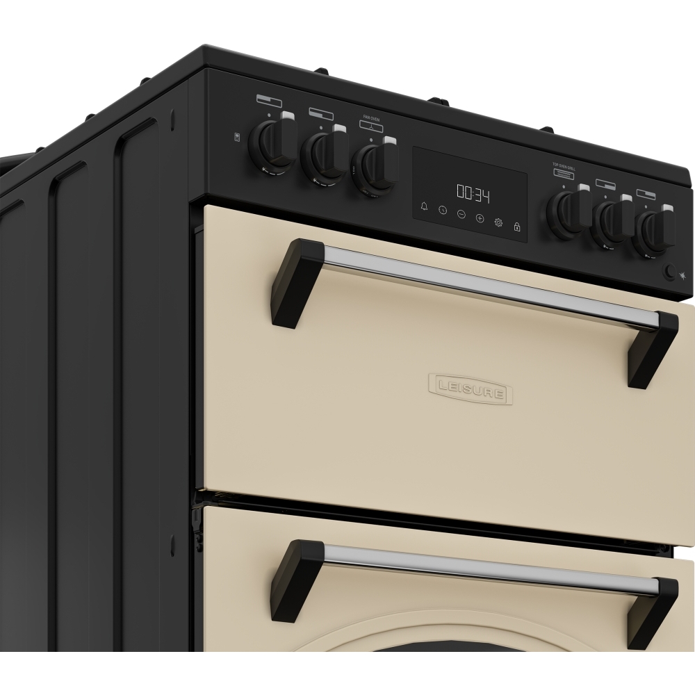 Leisure CLB60FCC Classic AeroPro Dual Fuel Cooker with Double Oven, Cream, A Rated