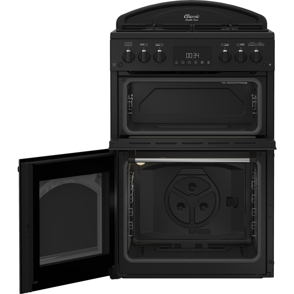 Leisure CLB60GCK Classic Gas Cooker with Double Oven, Black, A Rated