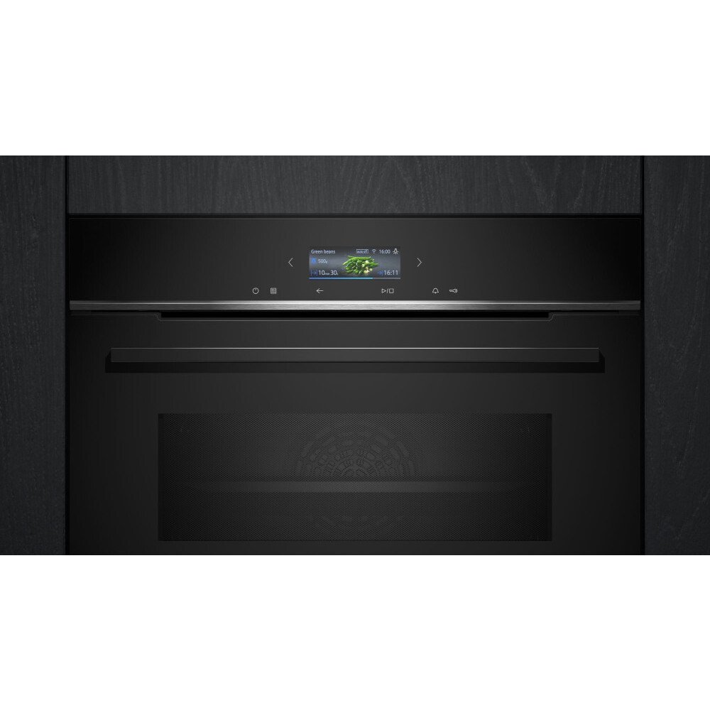 Siemens CM724G1B1B iQ700 Compact Oven with Microwave Function, Black