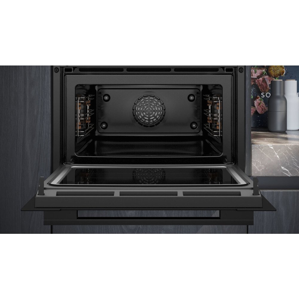 Siemens CM724G1B1B iQ700 Compact Oven with Microwave Function, Black