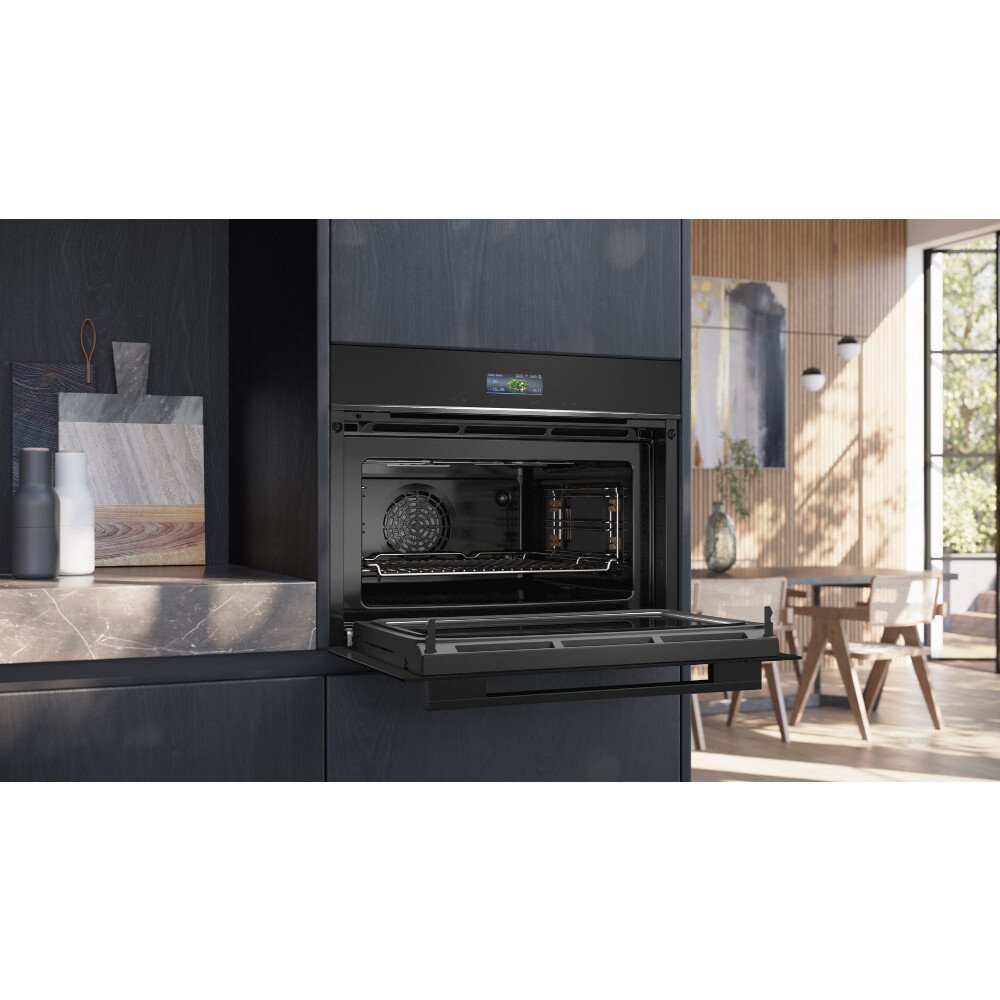 Siemens CM724G1B1B iQ700 Compact Oven with Microwave Function, Black