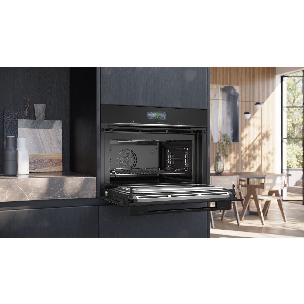Siemens CM736G1B1B iQ700 Compact Oven with Microwave Function, Black