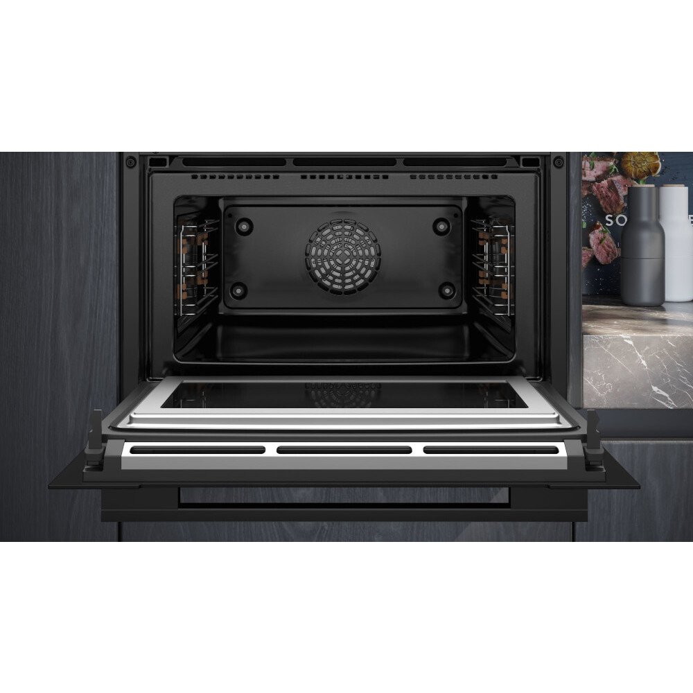 Siemens CM776G1B1B iQ700 Compact Oven with Microwave Function, Black