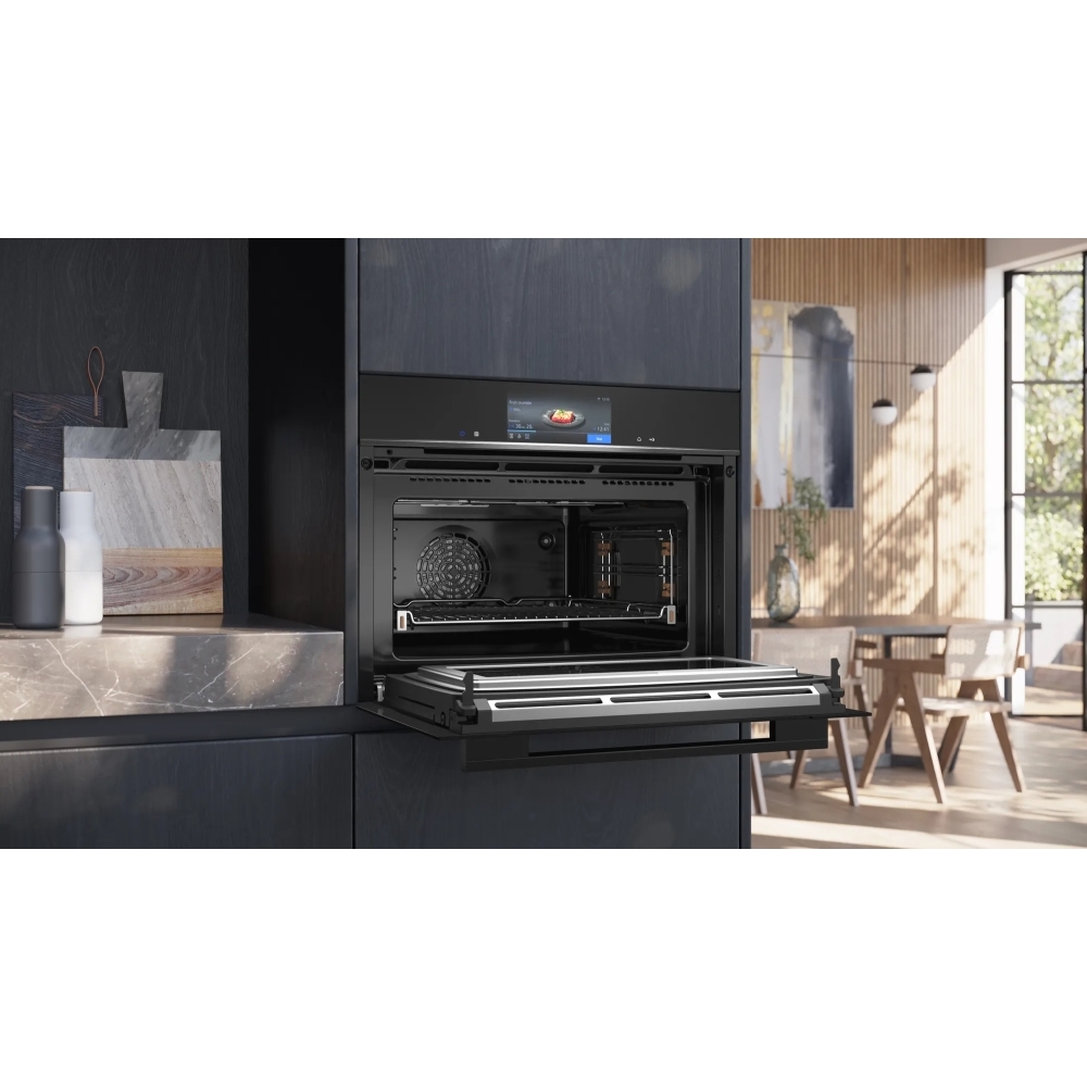 Siemens CM778GNB1B iQ700 Compact Oven with Microwave Function, Black