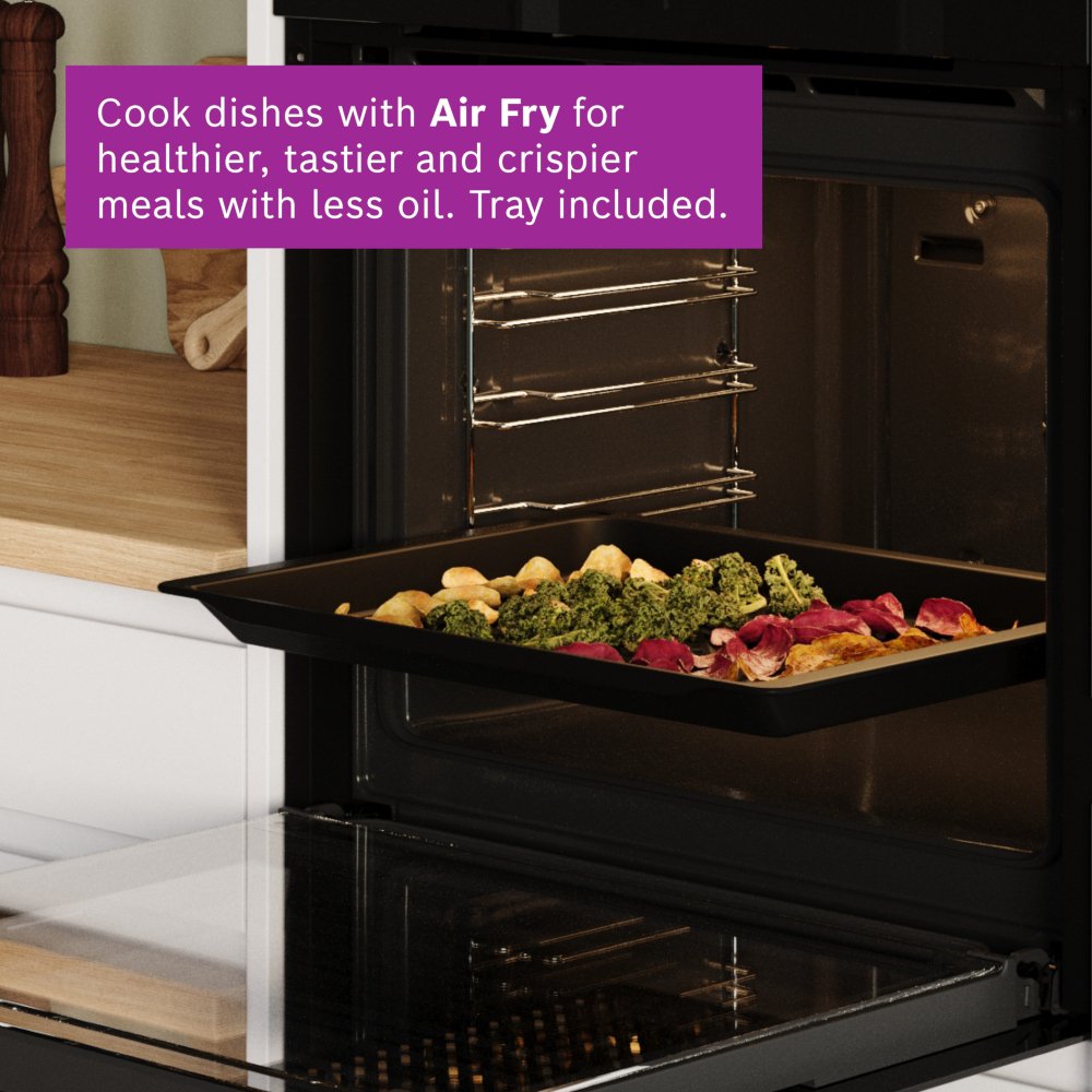 Bosch CMG7241B1B Series 8 Compact Oven with Microwave Function, Black