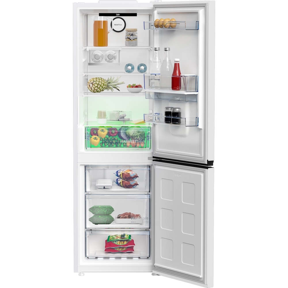 Beko CNB3G4686DVW No Frost Fridge Freezer, 60/40, White, E Rated
