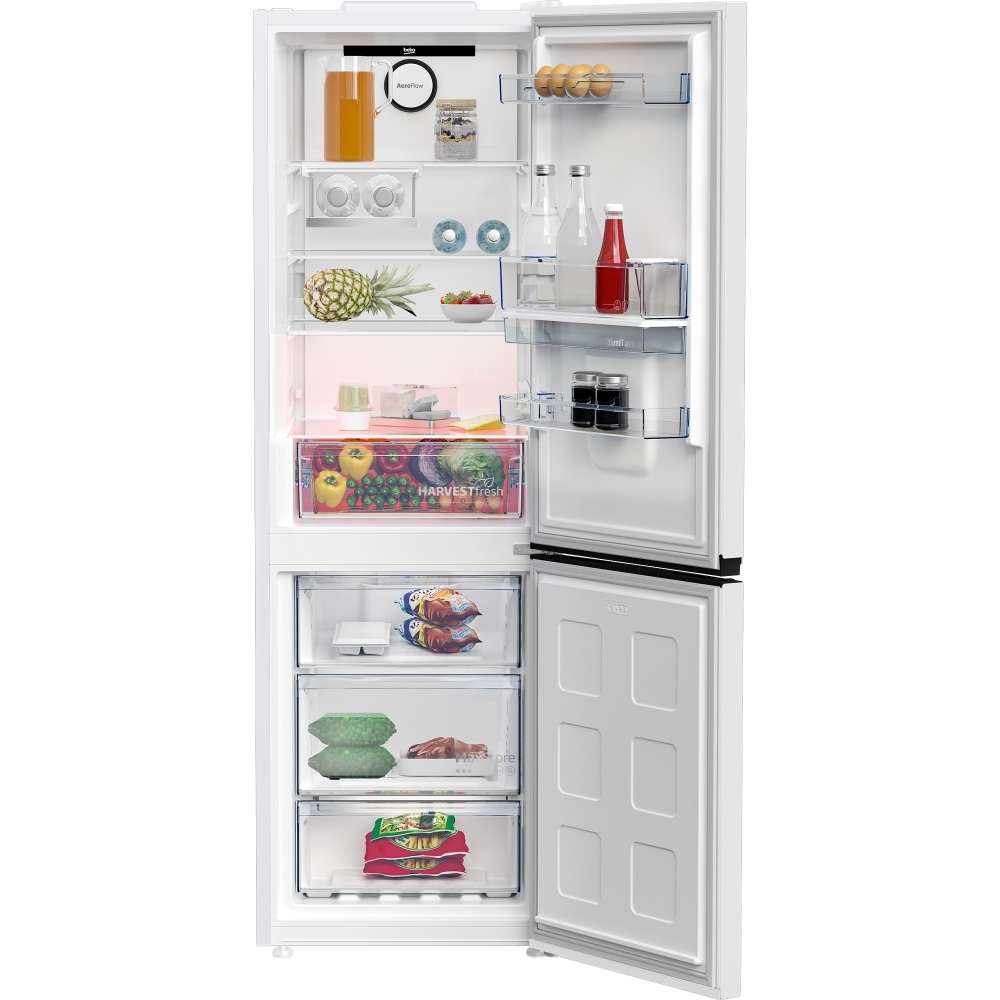 Beko CNB3G4686DVW No Frost Fridge Freezer, 60/40, White, E Rated