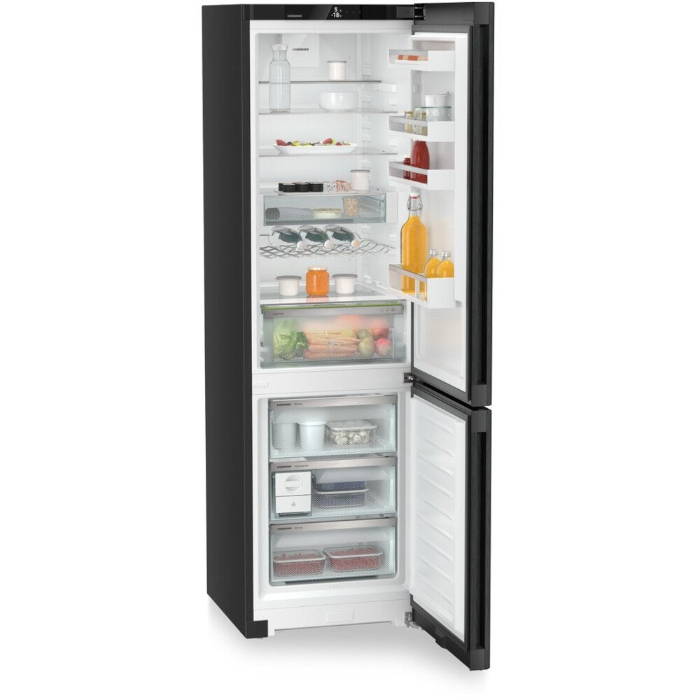 Liebherr CNbda 5723 No Frost Fridge Freezer, 70/30, Black, A Rated