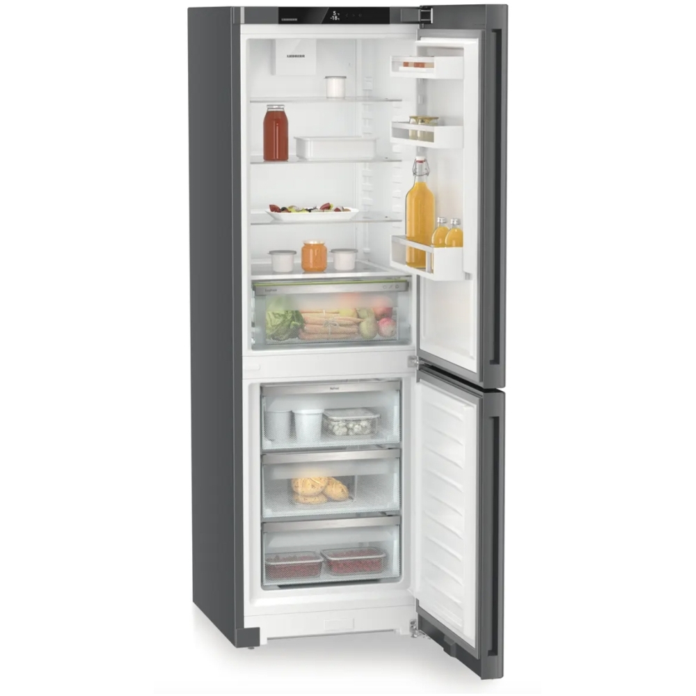 Liebherr CNdgc5203 No Frost Fridge Freezer, 60/40, Grey, C Rated