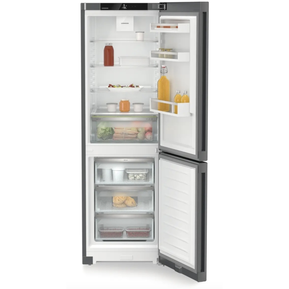 Liebherr CNdgc5203 No Frost Fridge Freezer, 60/40, Grey, C Rated