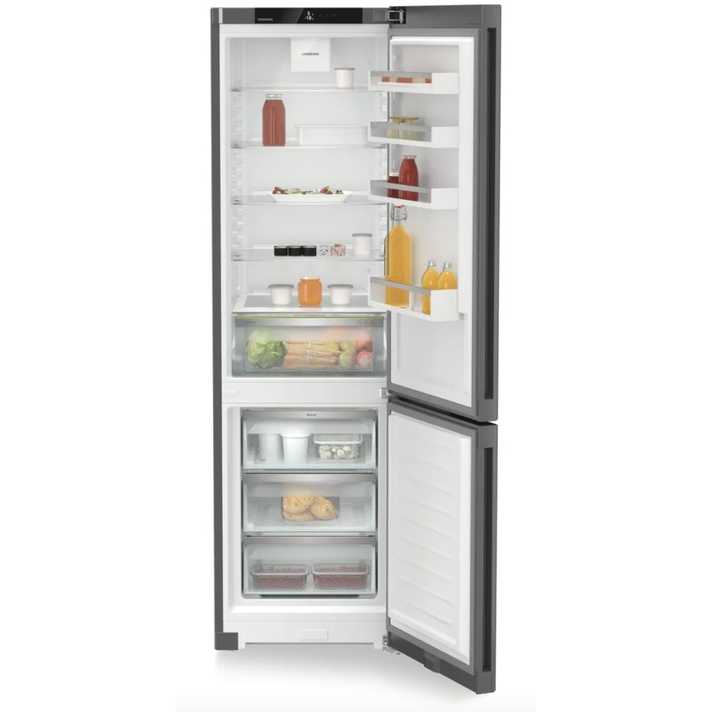 Liebherr CNdgc5703 No Frost Fridge Freezer, 70/30, Grey, C Rated