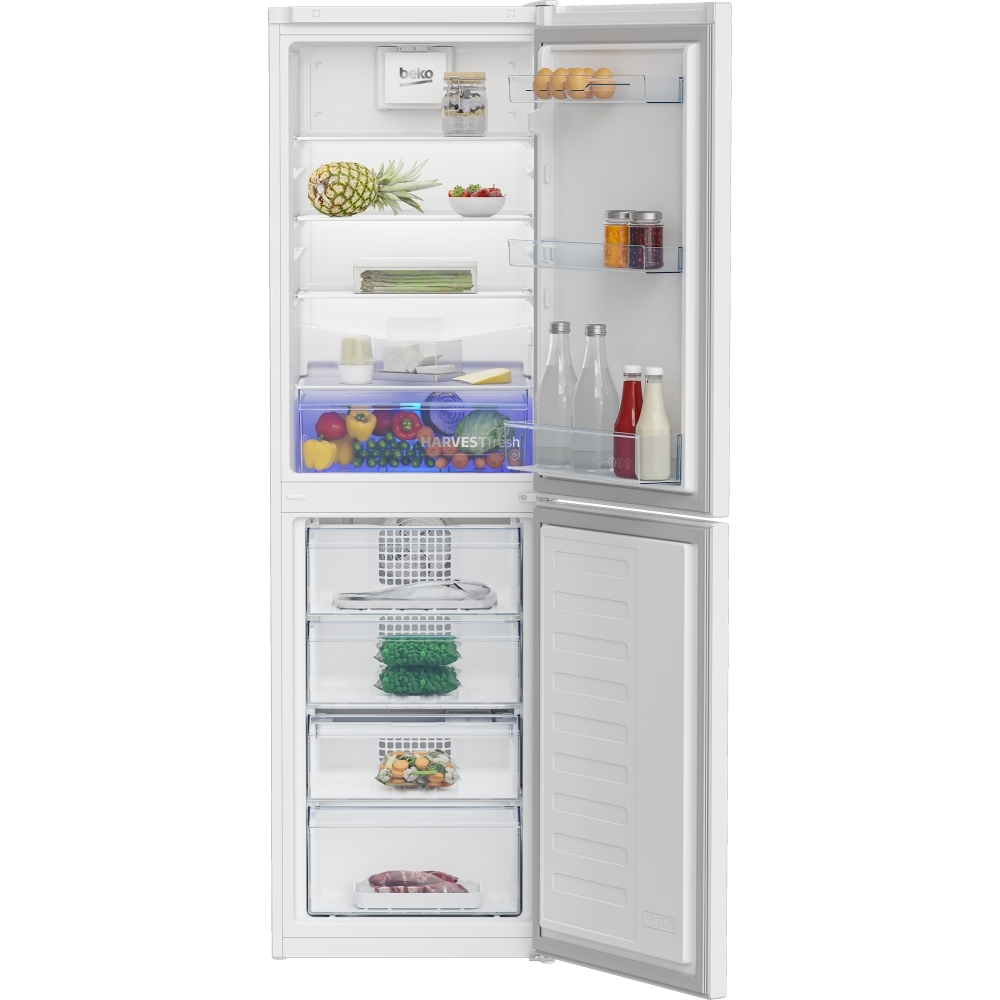 Beko CNG4582VW Frost Free Fridge Freezer, 50/50, White, E Rated