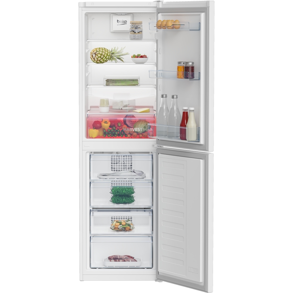 Beko CNG4582VW Frost Free Fridge Freezer, 50/50, White, E Rated