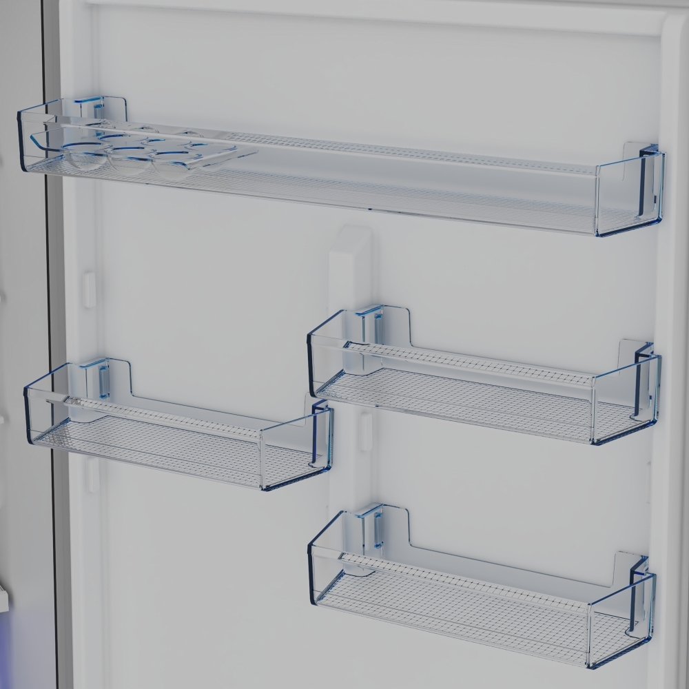 Beko CNG5785VPS Frost Free Fridge Freezer, 70/30, Stainless Steel, D Rated