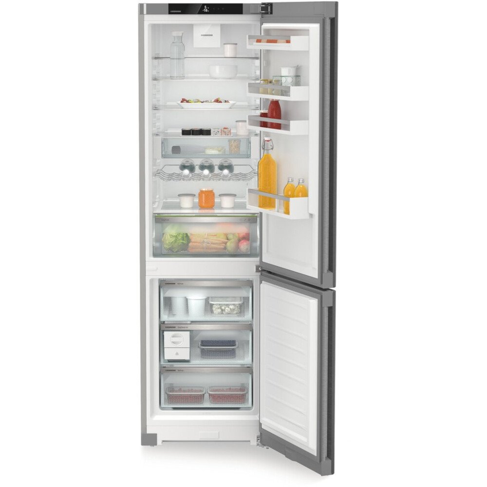Liebherr CNsda 5723 No Frost Fridge Freezer, 70/30, Silver, A Rated