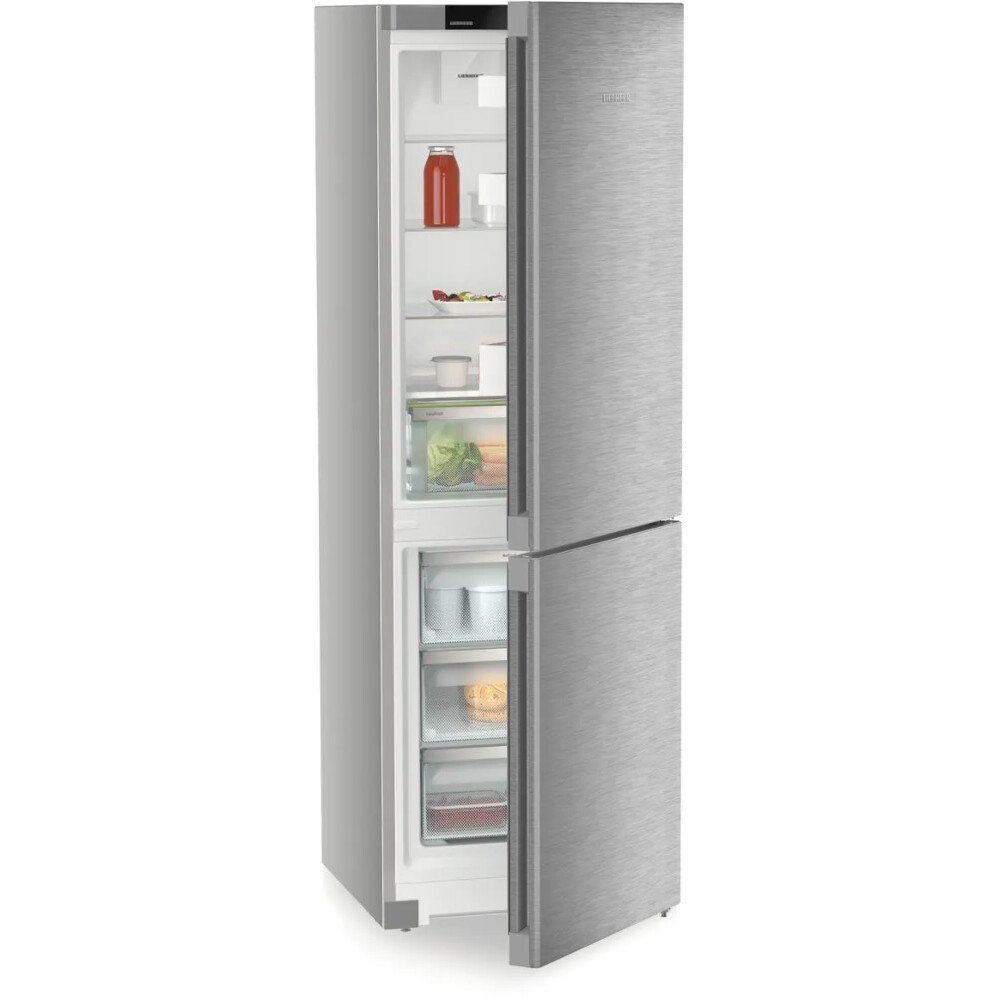 Liebherr CNSDC5203 No Frost Fridge Freezer, 60/40, Silver, C Rated