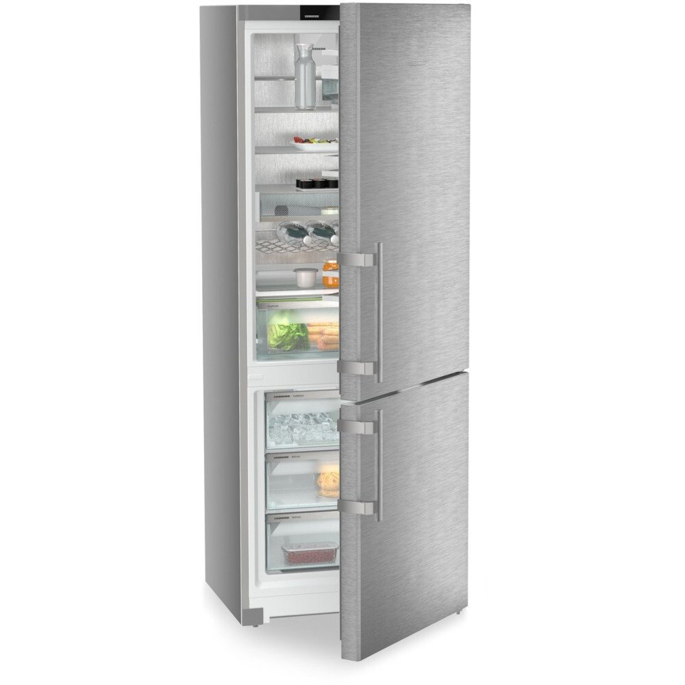 Liebherr CNsdd 776i No Frost Fridge Freezer, 70/30, Silver, D Rated