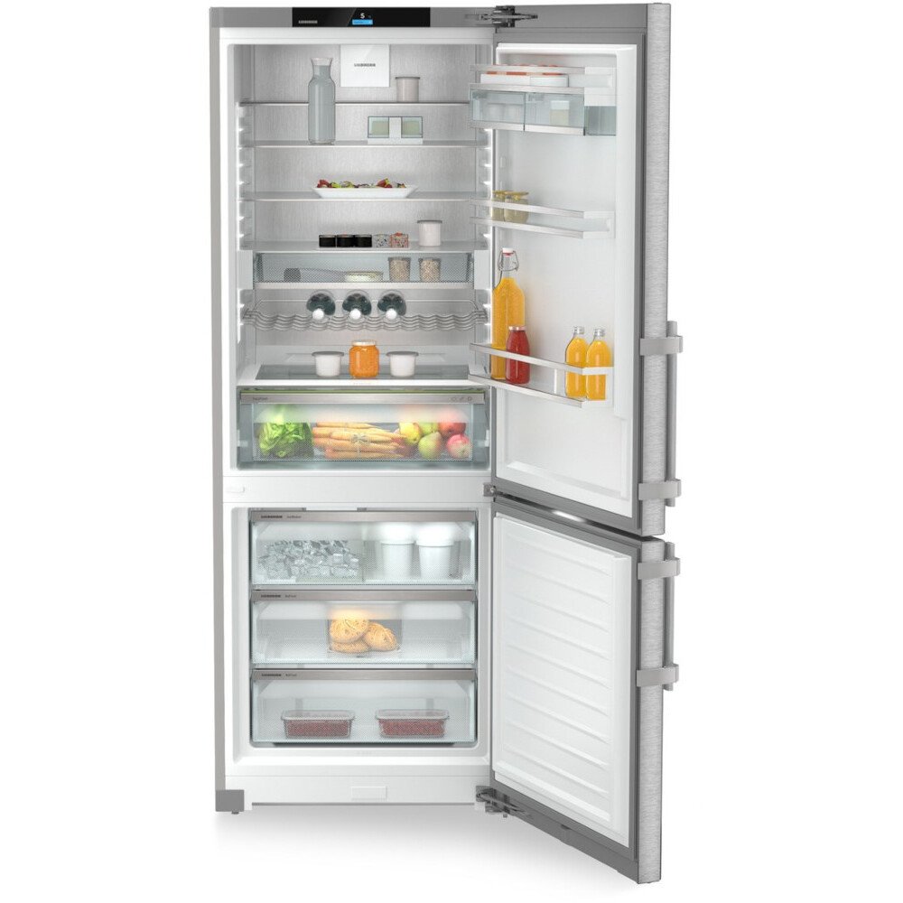 Liebherr CNsdd 776i No Frost Fridge Freezer, 70/30, Silver, D Rated