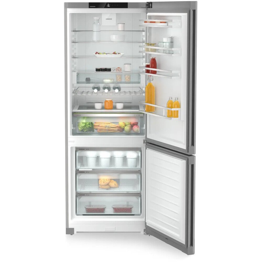 Liebherr CNsfa7723 No Frost Fridge Freezer, 70/30, Silver, A Rated