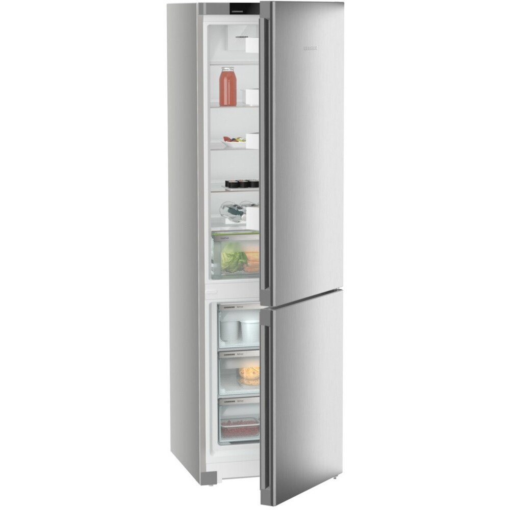 Liebherr CNsfd 5703 No Frost Fridge Freezer, 60/40, Silver, D Rated