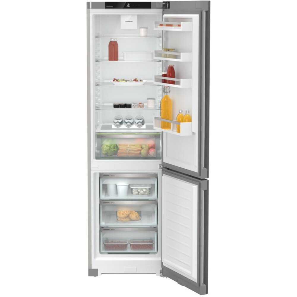 Liebherr CNsfd 5703 No Frost Fridge Freezer, 60/40, Silver, D Rated (CNSFD5703) Marks Electrical