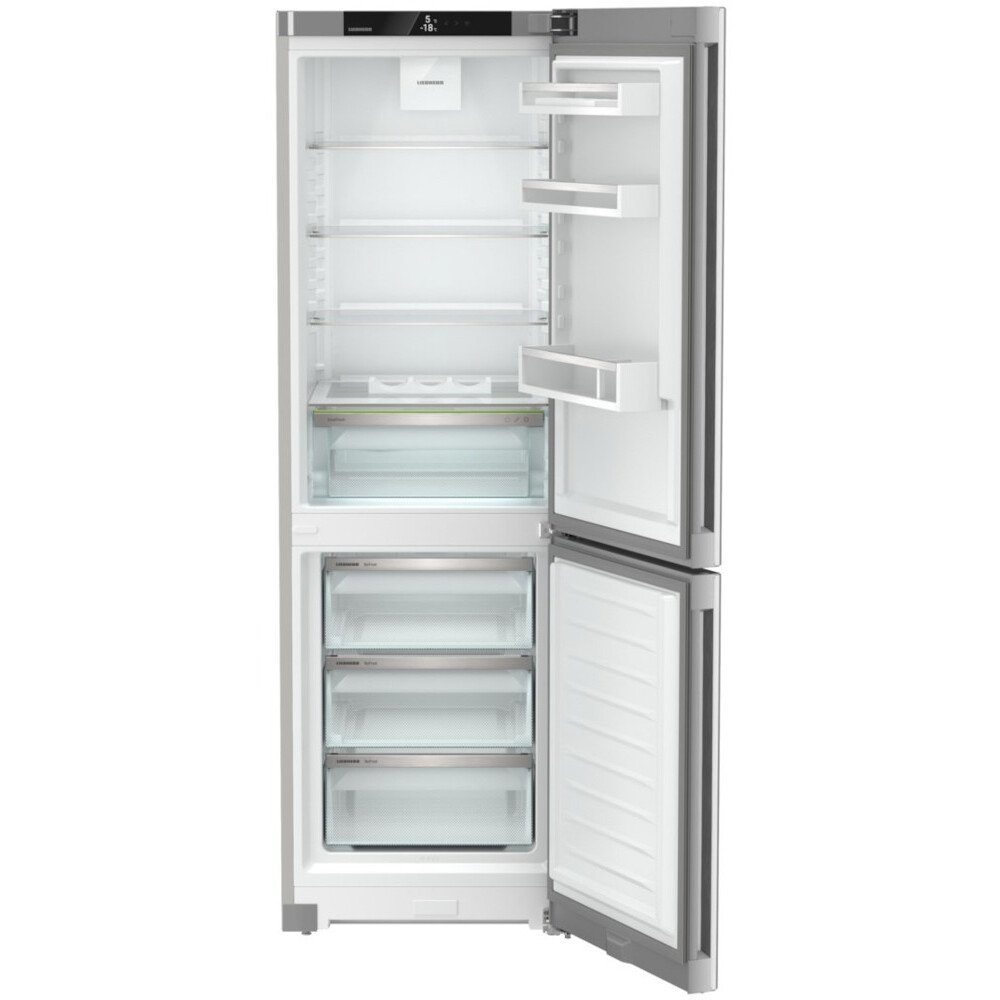 Liebherr CNsfd 5203 No Frost Fridge Freezer, 60/40, Stainless Steel, D Rated