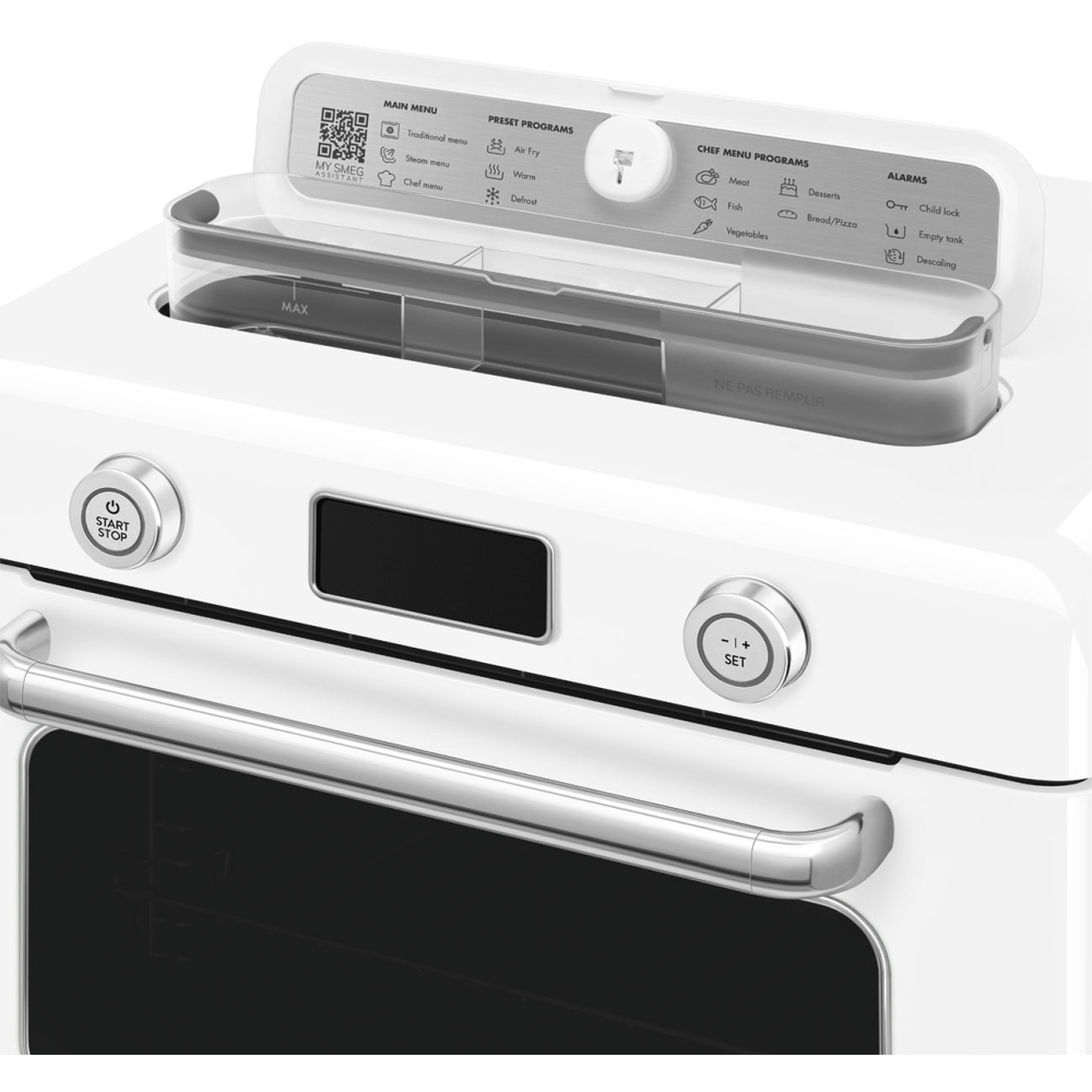 Smeg COF01WHUK 10 in 1 Multifunction Countertop Oven with Steam & Air Fry, White