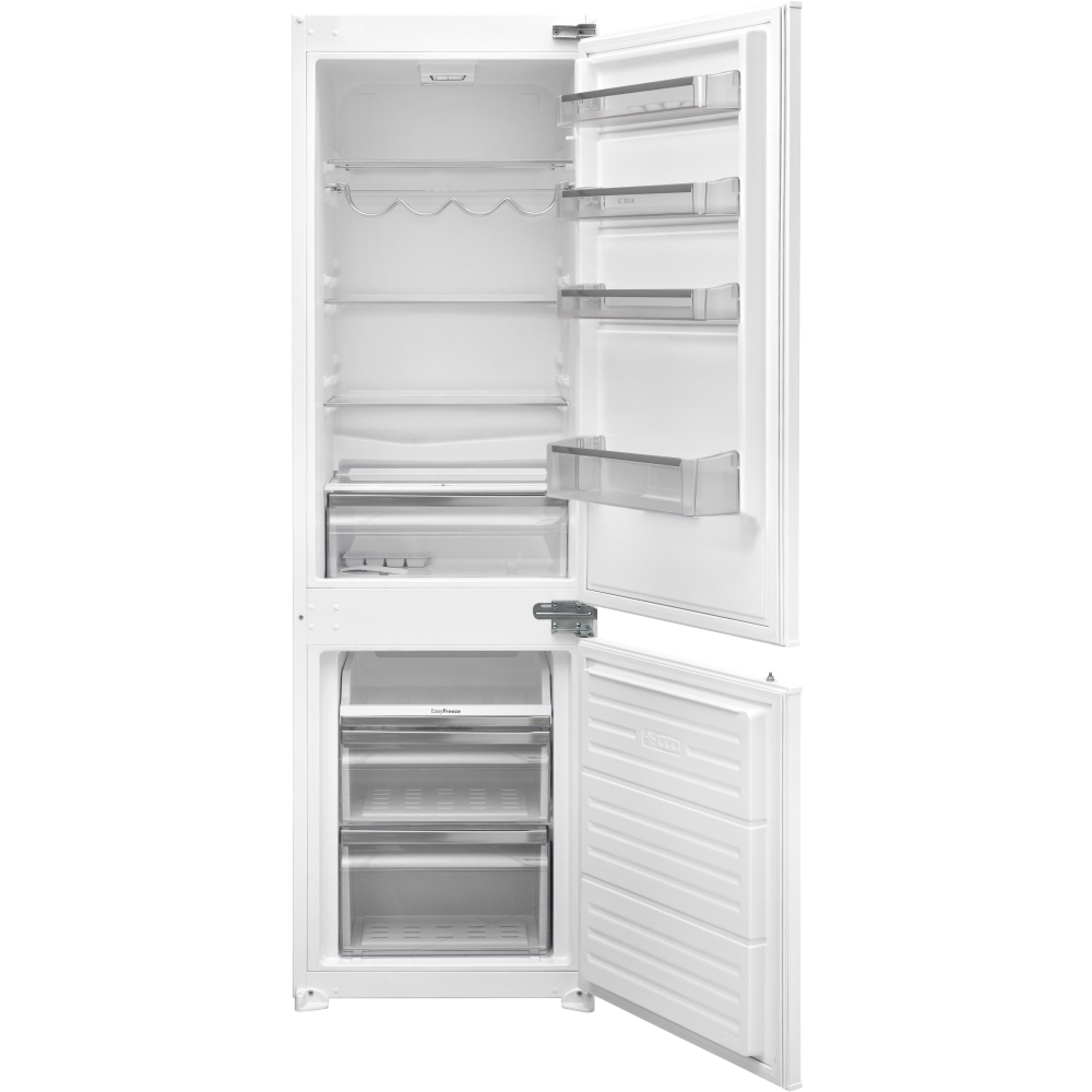 CDA CRI771 Low Frost Integrated Fridge Freezer, Sliding Hinge, 70/30