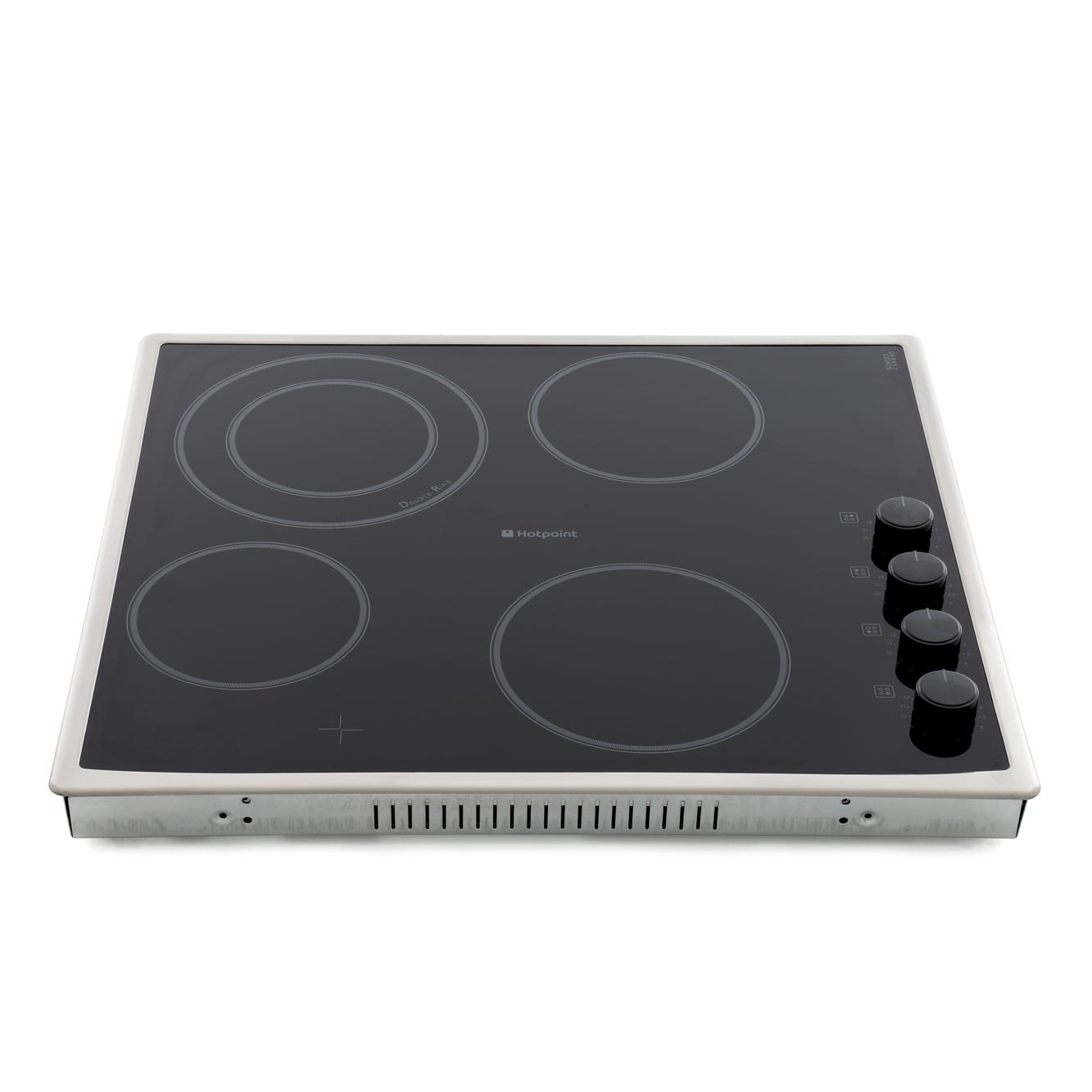 Buy Hotpoint CRM641DX Ceramic Hob Stainless Steel Trim Marks Electrical