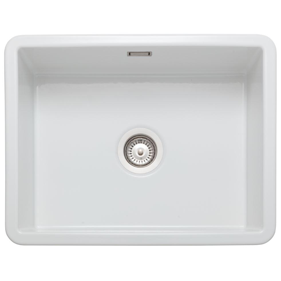 Buy Rangemaster Rustique CRUB5340WH Square Undermount Sink White