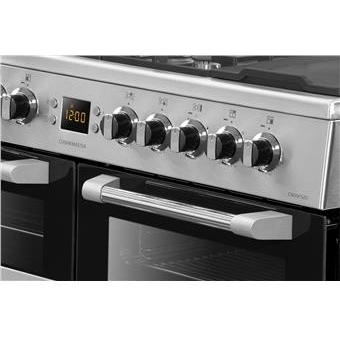 Leisure CS100F520X Cuisinemaster 100cm Dual Fuel Range Cooker, Stainless Steel, A Rated