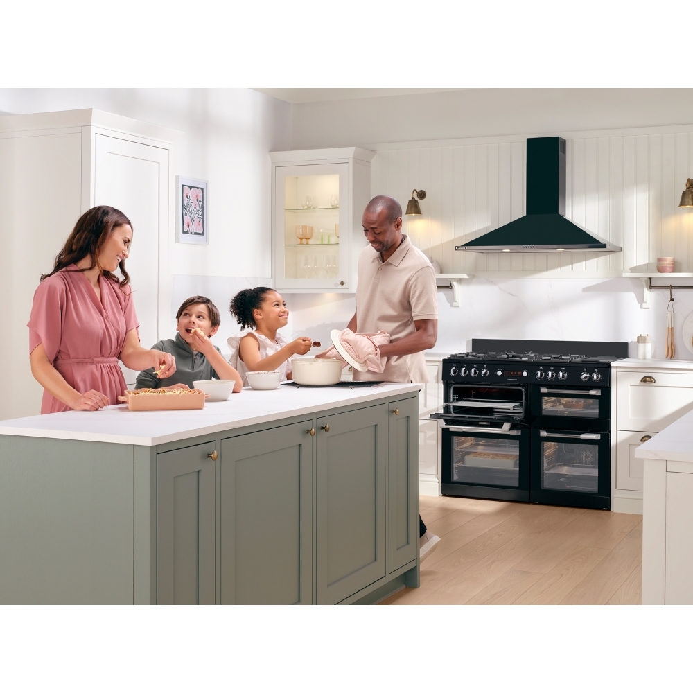 Leisure CS110F722K Cuisinemaster 110cm Dual Fuel Range Cooker, Black, A