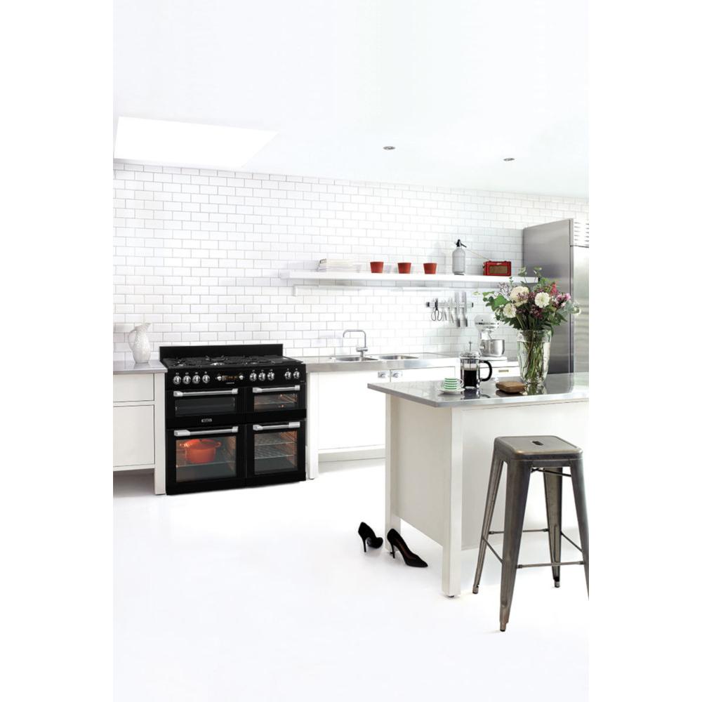 Leisure CS110F722K Cuisinemaster 110cm Dual Fuel Range Cooker, Black, A Rated