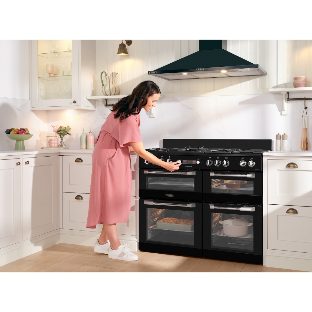 Leisure CS110F722K Cuisinemaster 110cm Dual Fuel Range Cooker, Black, A