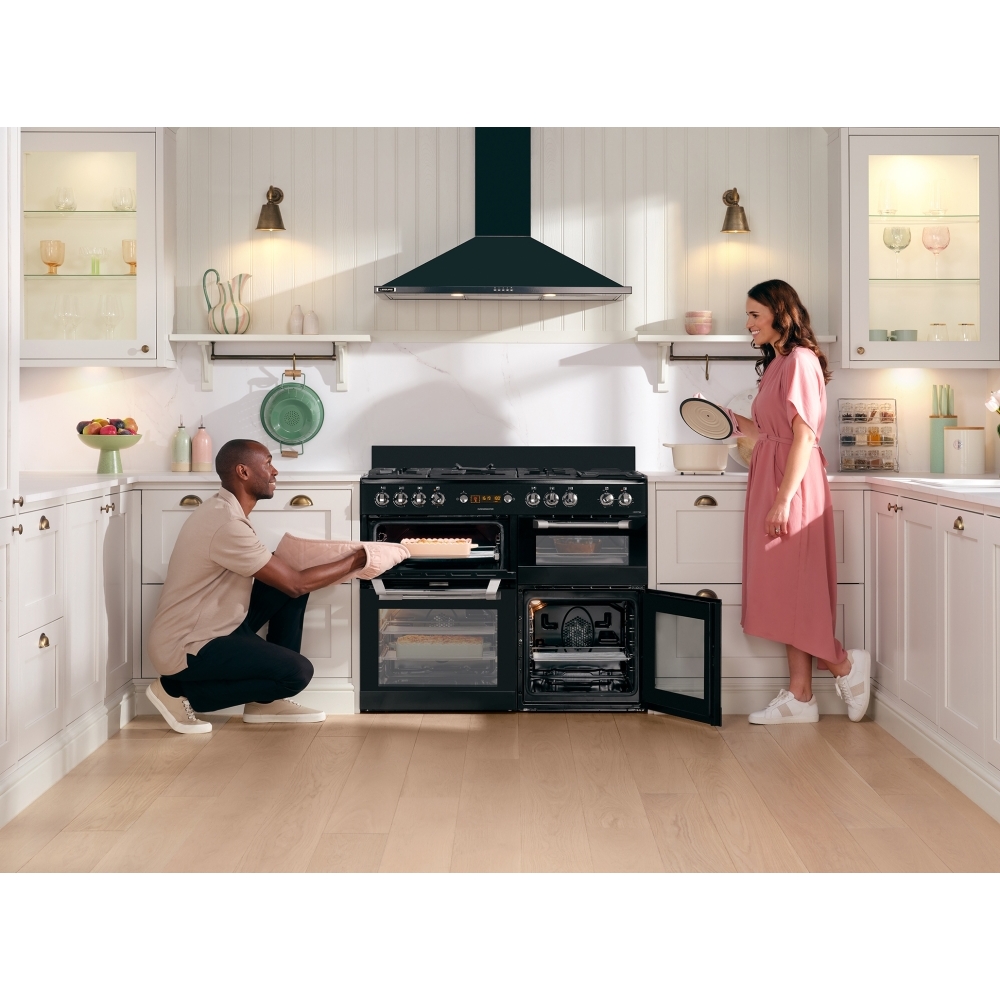 Leisure CS110F722K Cuisinemaster 110cm Dual Fuel Range Cooker, Black, A