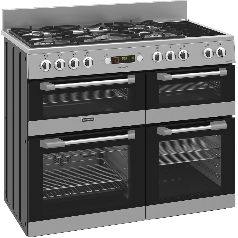 Leisure CS110F722X Cuisinemaster 110cm Dual Fuel Range Cooker, Stainless Steel, A Rated