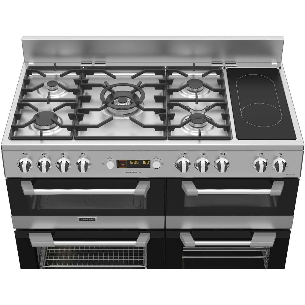 Leisure CS110F722X Cuisinemaster 110cm Dual Fuel Range Cooker, Stainless Steel, A Rated